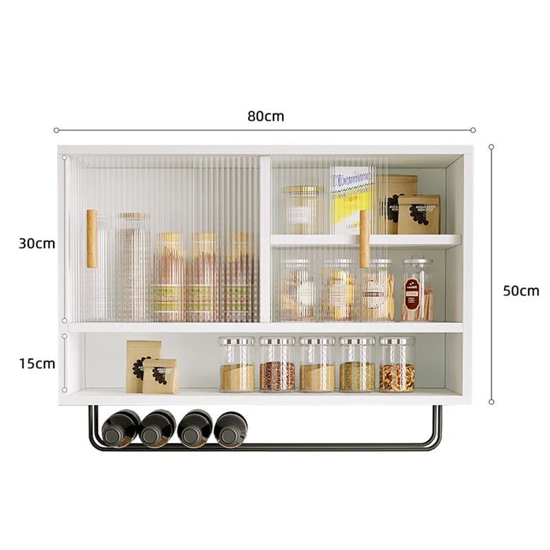 Solid Wood Floating Wall Shelf – Nordic 4-Tier Storage Rack Floating Wall Shelf Babs 80CM White