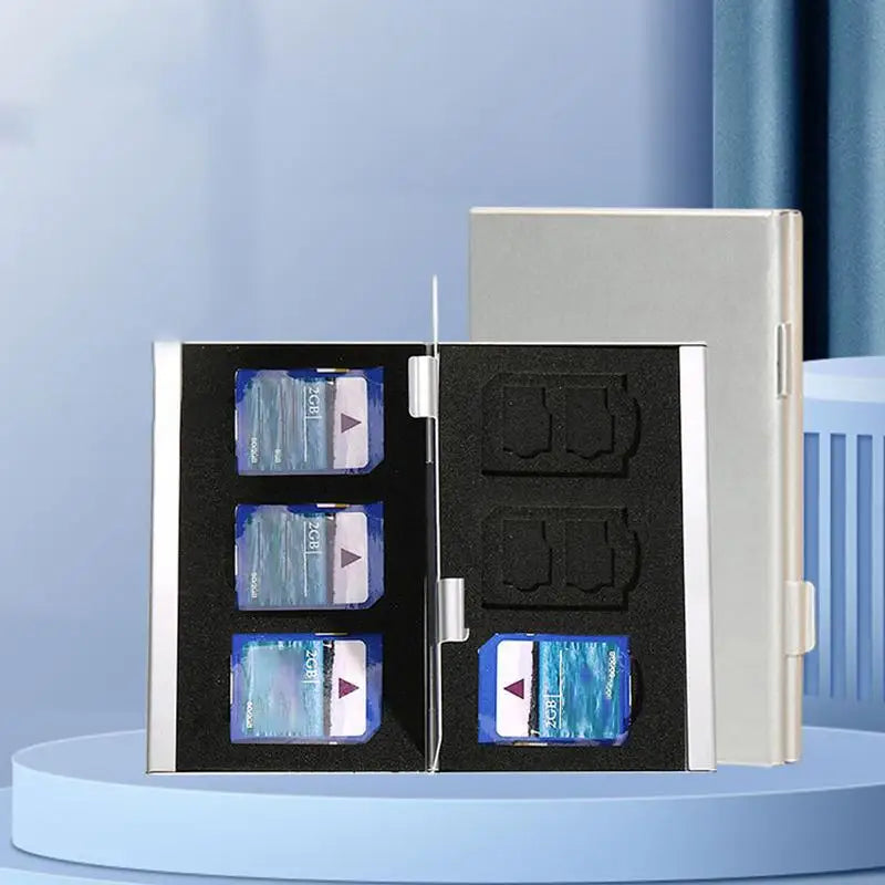 Memory Card Storage Case – TF MicroSD SIM CF Organizer | HUXUAN Memory Card Organizer Babs