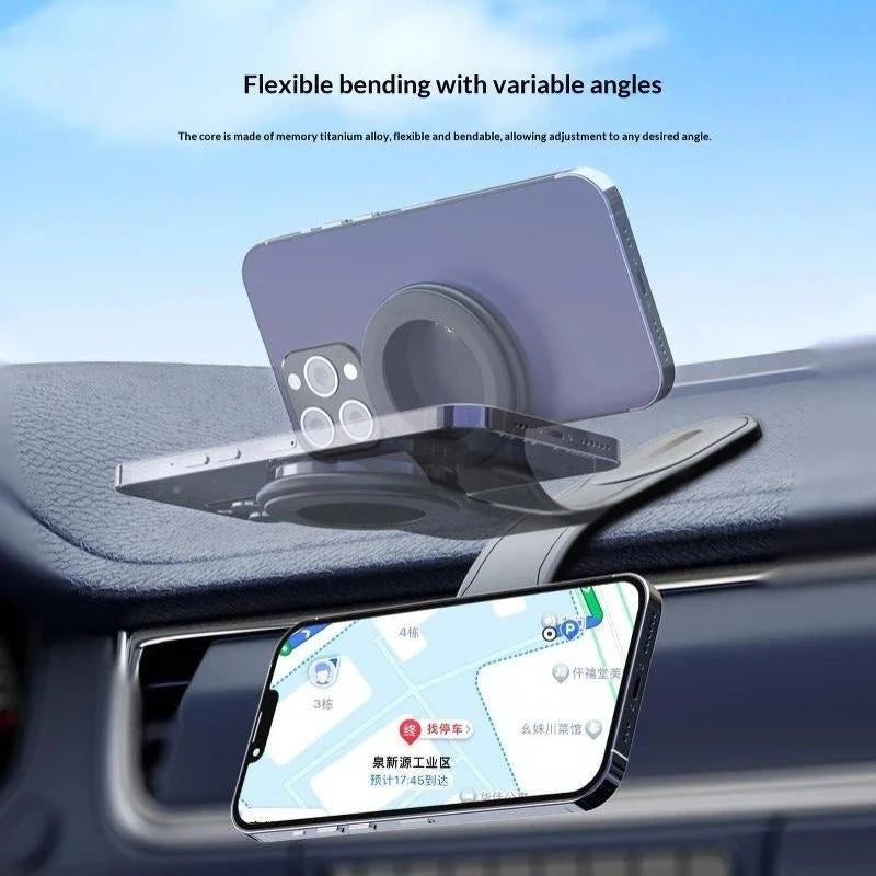 Flexible Magnetic Car Phone Mount – 360° Memory Metal Arm Car Phone Mount Babs