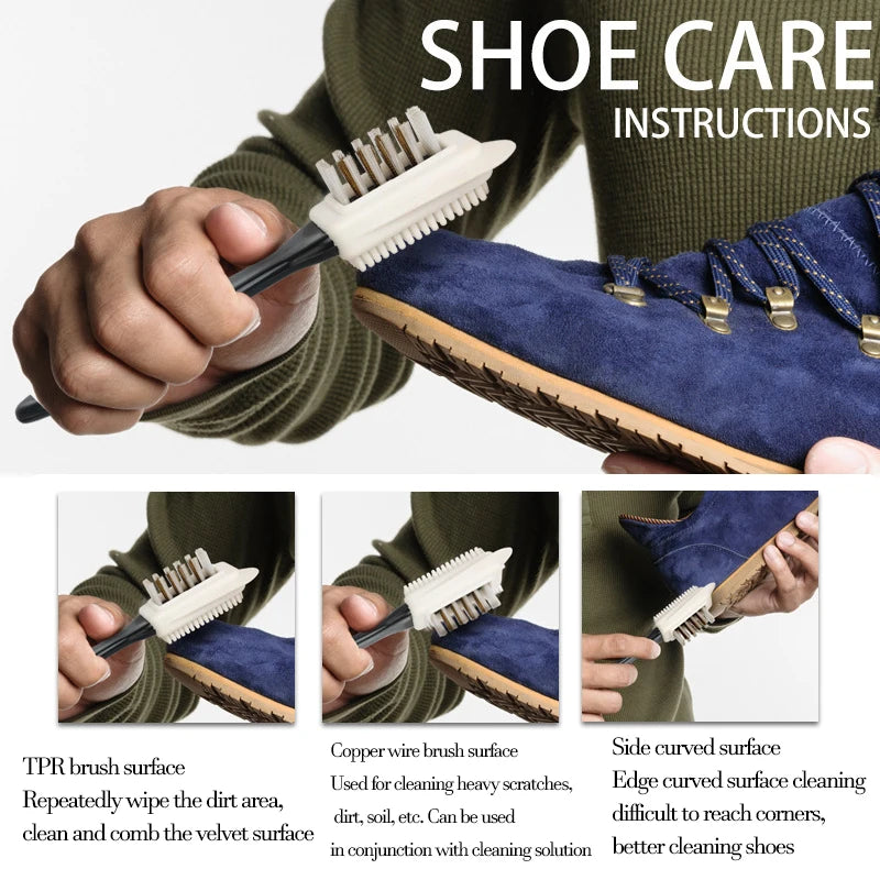 Suede Shoe Brush – Boots, Sneakers & Nubuck Cleaner Tool Shoe Cleaning Brush Babs