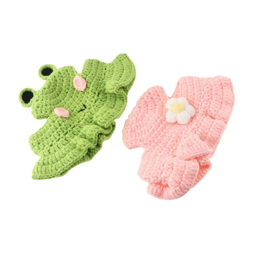 Crochet Frog Hat for Cats & Dogs – Cute Pet Party Photo Prop Pet Costume Hat Babs