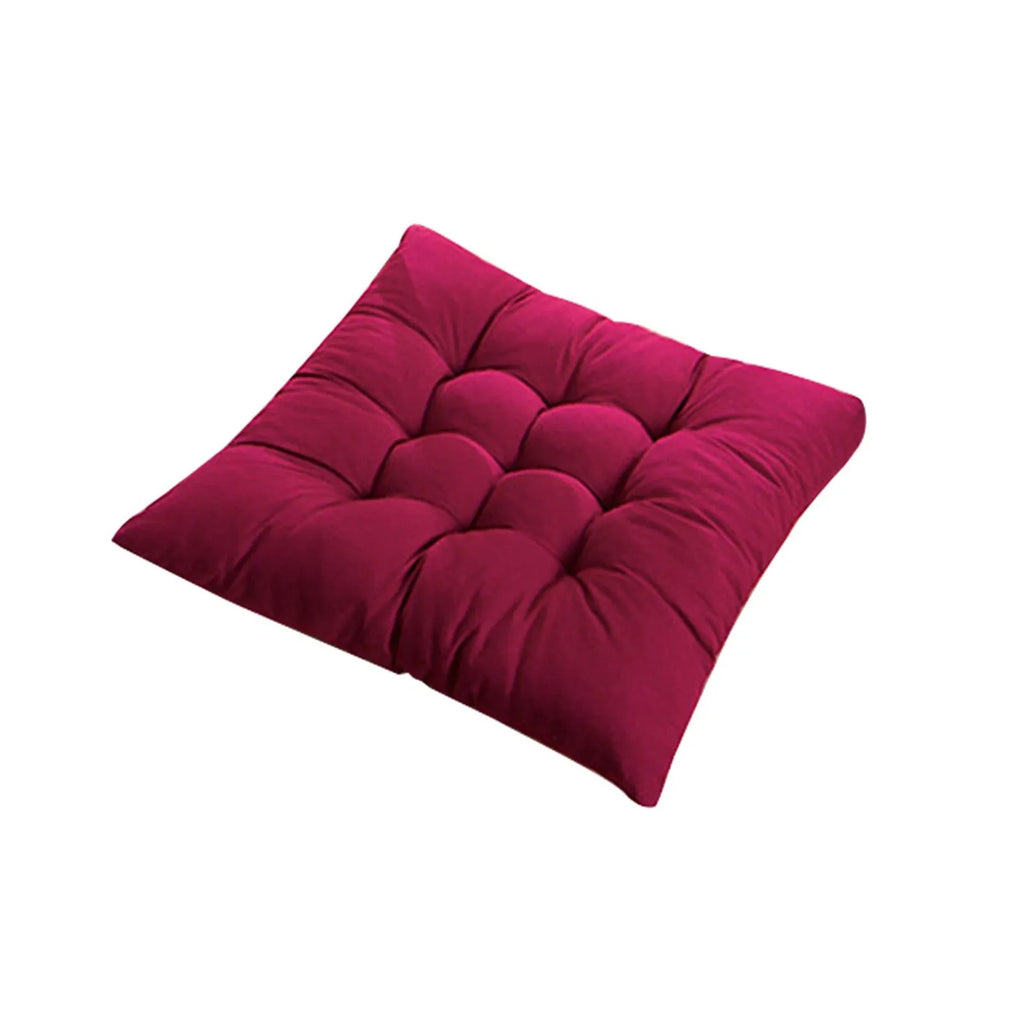 40cm Non-Slip Square Seat Cushion with Tie Ropes | Chair & Sofa Seat Cushion Babs Wine 40x40cm