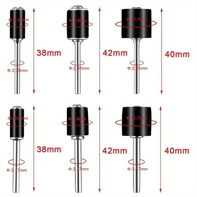 132-Pc Aluminum Oxide Sanding Drum Set for Rotary Tools Rotary Tool Accessory Babs