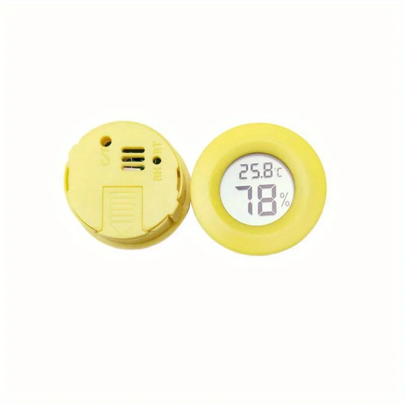 Mini LCD Thermometer Hygrometer – Fridge & Freezer Meter Digital Thermometer Hygrometer Babs Yellow
