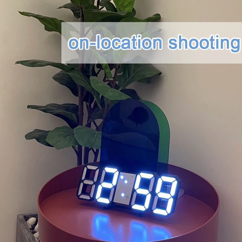 3D LED Digital Alarm Clock – Time, Date & Temperature LED Alarm Clock Babs