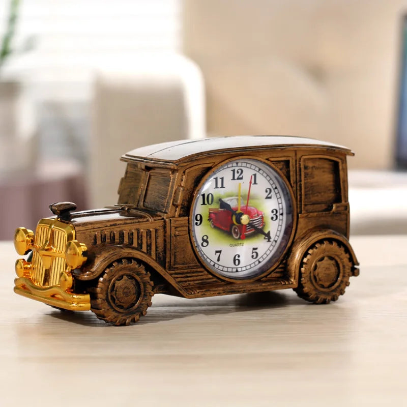 Retro Car Alarm Clock Antique Engine Desk Decor – Gift Idea Decorative Alarm Clock Babs 2