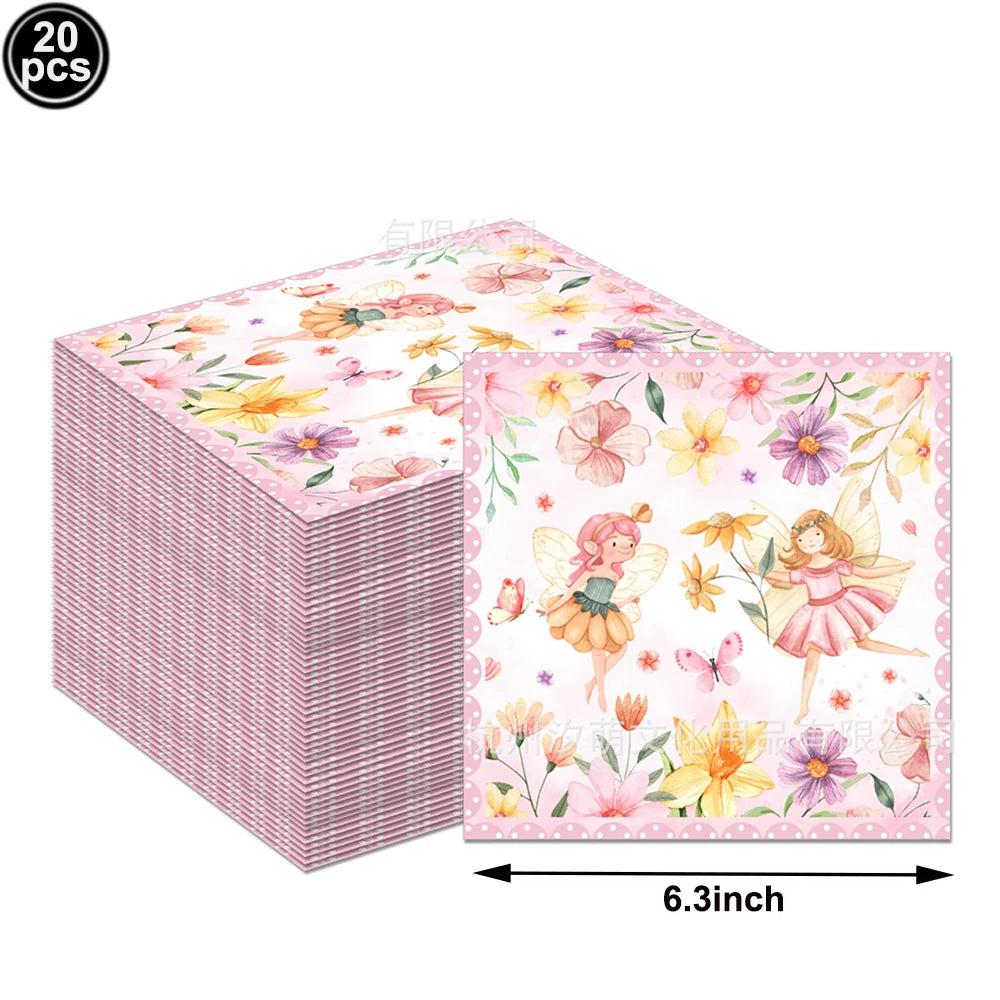 Fairy Party Supplies – Enchanted Garden Disposable Tableware