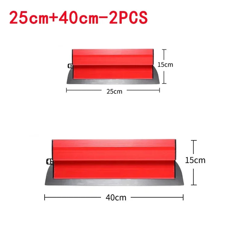 Drywall Smoothing Spatula 25/40CM Flexible Skimming Blade Plastering Spatula Babs Mix-2PCS