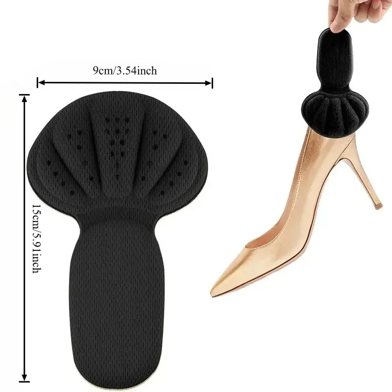2-in-1 Heel Grip Cushion Pad – Self-Adhesive, Cuttable, No Residue Heel Cushion Pad Babs