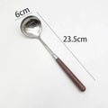 Vintage Stainless Steel Soup Ladle with Wooden Handle Soup Ladle Babs spoon