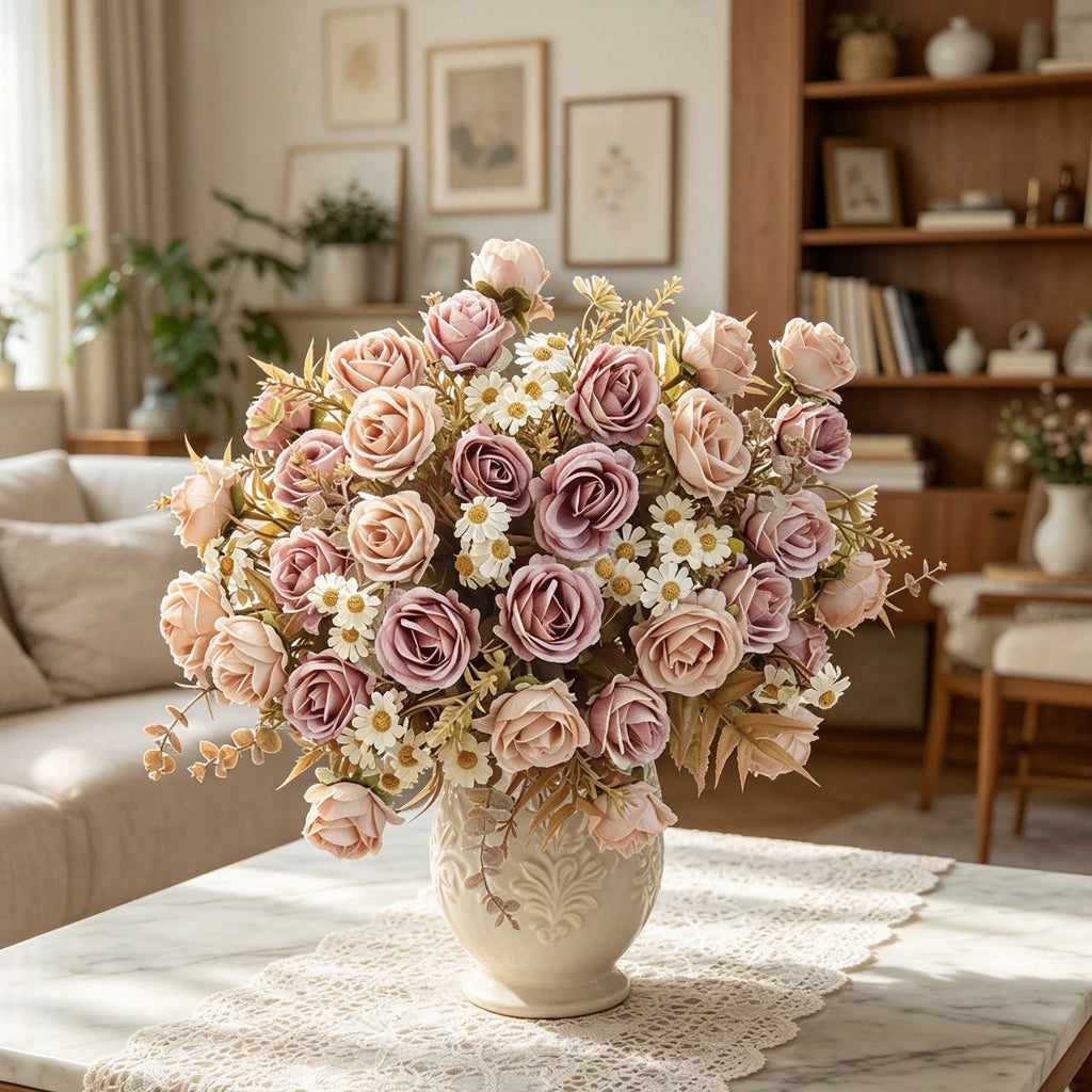 Silk Rose Artificial Flowers – Bridal Bouquet & Home Decor Artificial Silk Flowers Babs