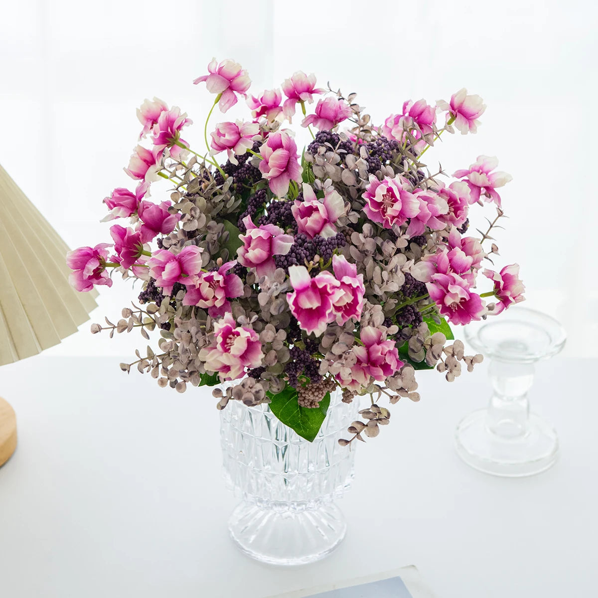 Artificial Silk Camellia Bouquet – Wedding & Home Décor Artificial Flower Bouquet Babs