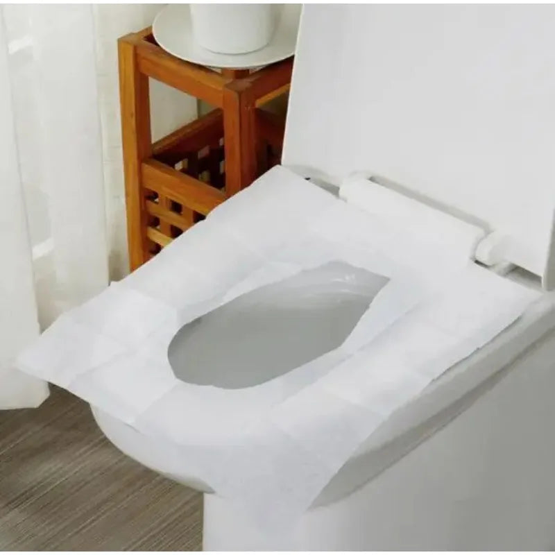 50pcs Disposable Toilet Seat Covers – Travel, Camping & Hotel Disposable Toilet Cover Babs