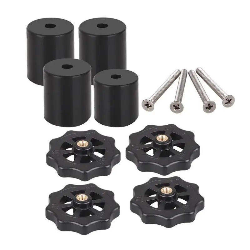 3D Printer Hotbed Leveling Kit M3 M4 Spring Screw Nut Set 3D Printer Accessory Babs Black No plug
