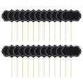 24Pcs Blank Chalkboard Cupcake Toppers & Buffet Label Signs Chalkboard Party Toppers Babs 24pcs