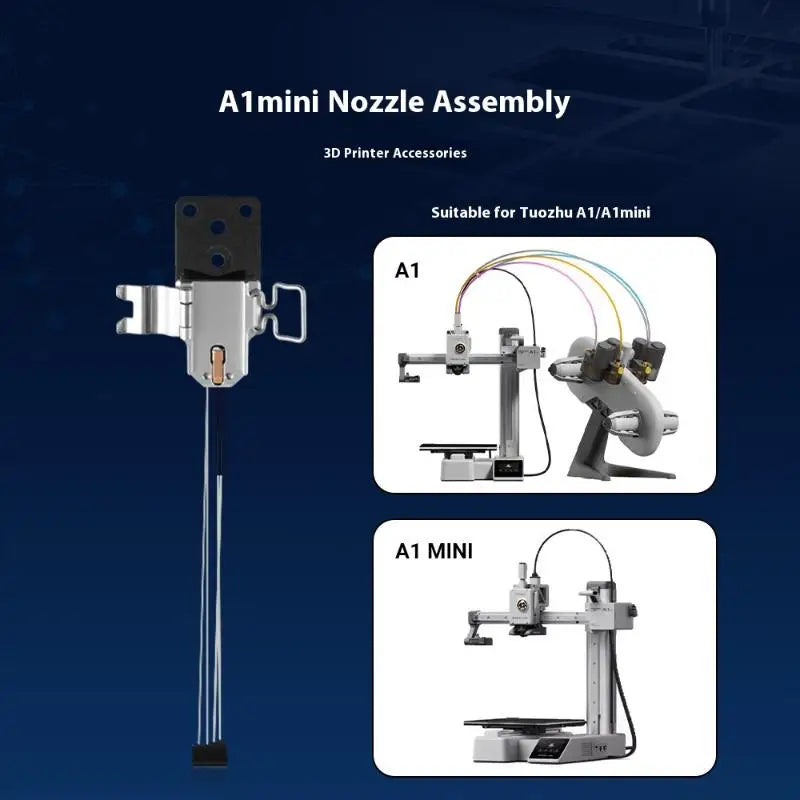 Bambu Lab A1 & A1 Mini Hotend Mount Nozzle Assembly Set 3D Printer Hotend Babs