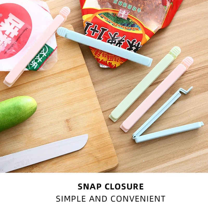 10-Pack Food Bag Sealing Clips – 12cm & 15.5cm Kitchen Clamps Food Bag Clips Babs