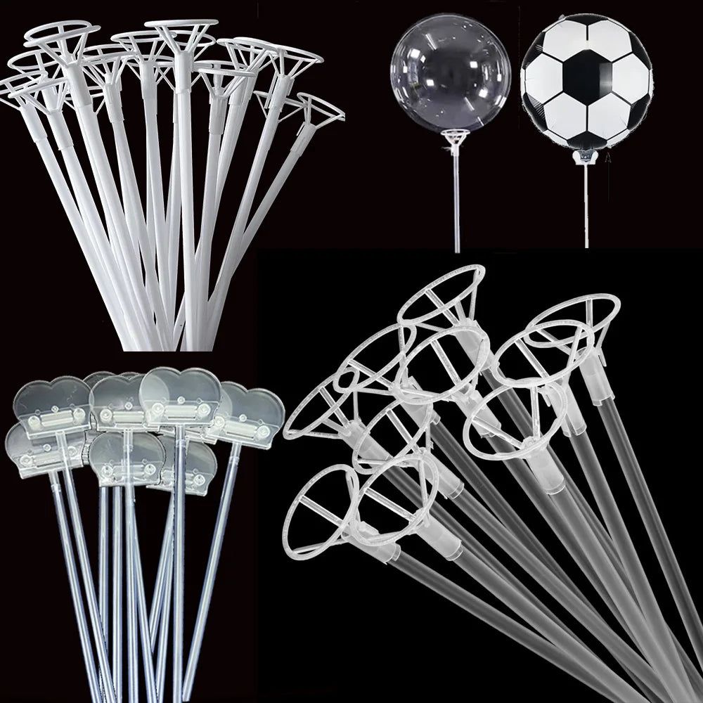 Balloon Holder Sticks 10-100pcs | 40cm & 70cm Support Rods Balloon Holder Sticks Babs