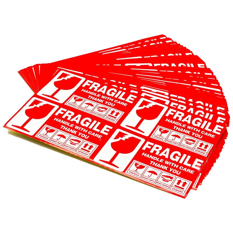 Fragile Handle With Care Stickers 500/1000 PCS – Warning Labels Shipping Warning Labels Babs