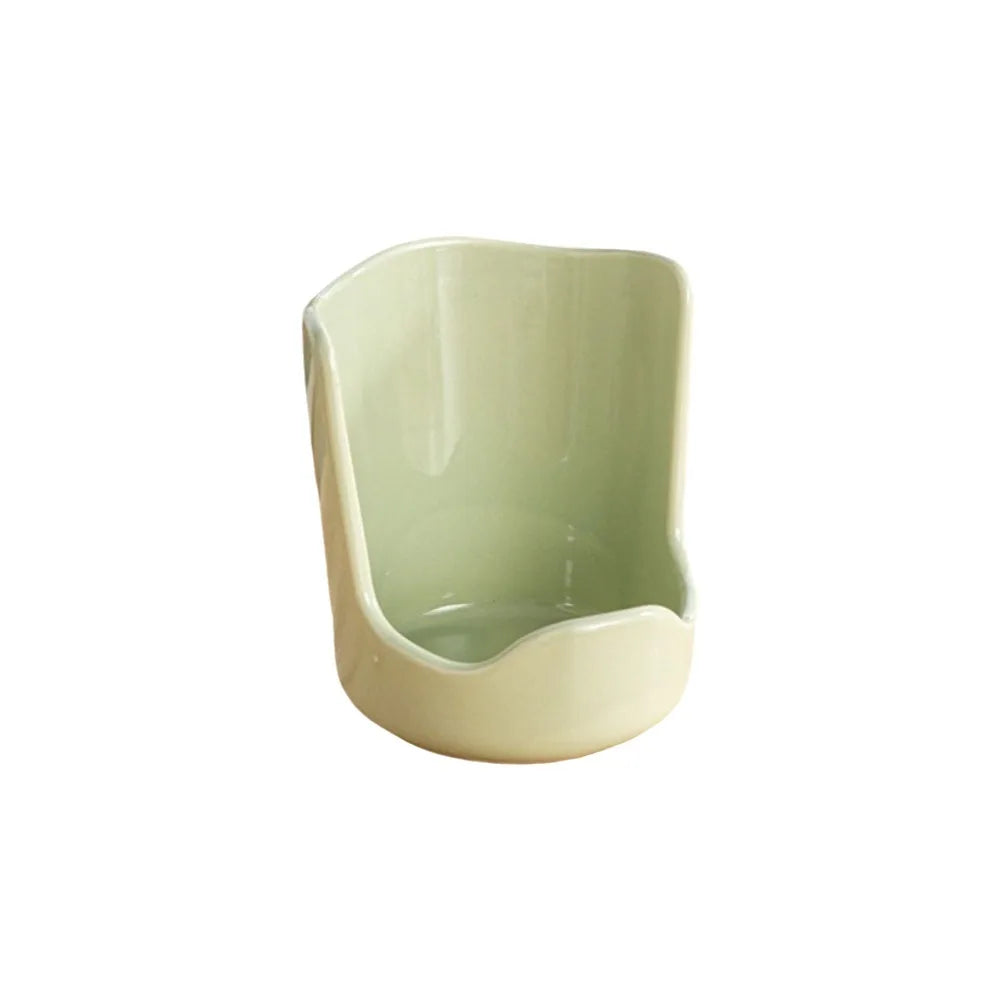 Ceramic Spatula & Spoon Holder – Non-Slip Kitchen Rack Utensil Holder Rack Babs Green