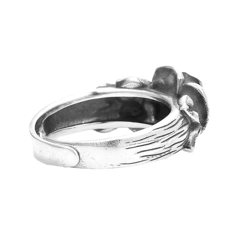 Retro Rose Flower Adjustable Ring – Women's Fashion Jewelry Fashion Ring Babs