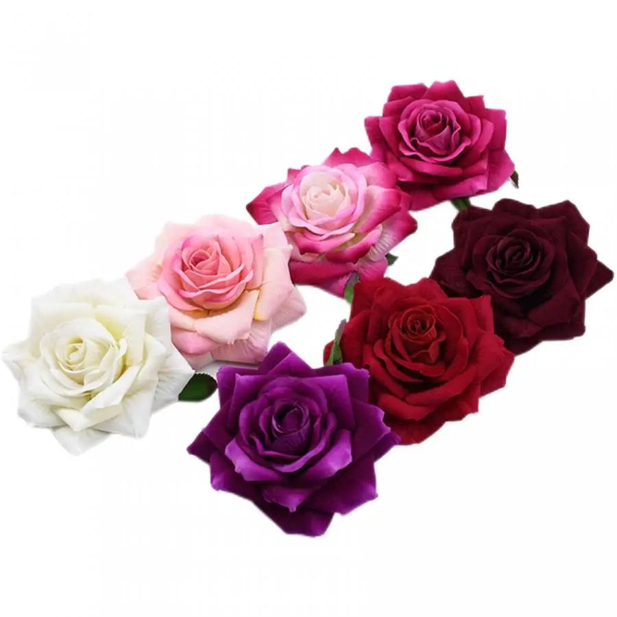 Silk Rose Heads 5/10pcs – DIY Wedding & Home Décor Flowers Artificial Silk Flowers Babs