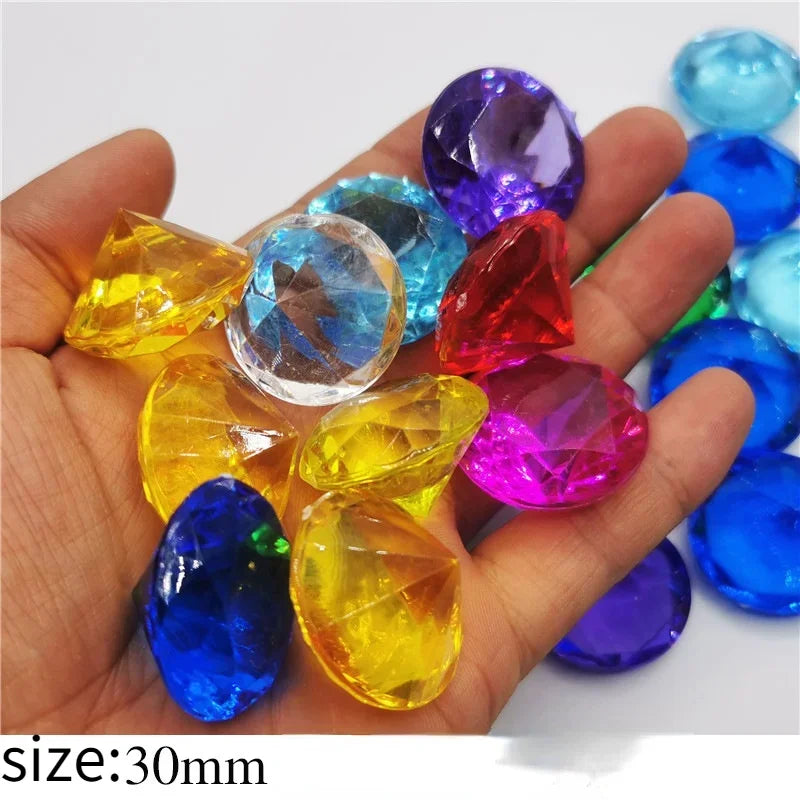 Acrylic Diamond Gems Vase Filler Party Decoration 30-250pcs Acrylic Gem Decorations Babs 70pcs