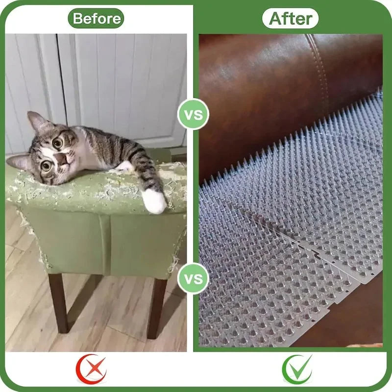 12-Pack Cat & Dog Deterrent Scat Mat | Indoor & Outdoor Spike Pet Deterrent Mat Babs