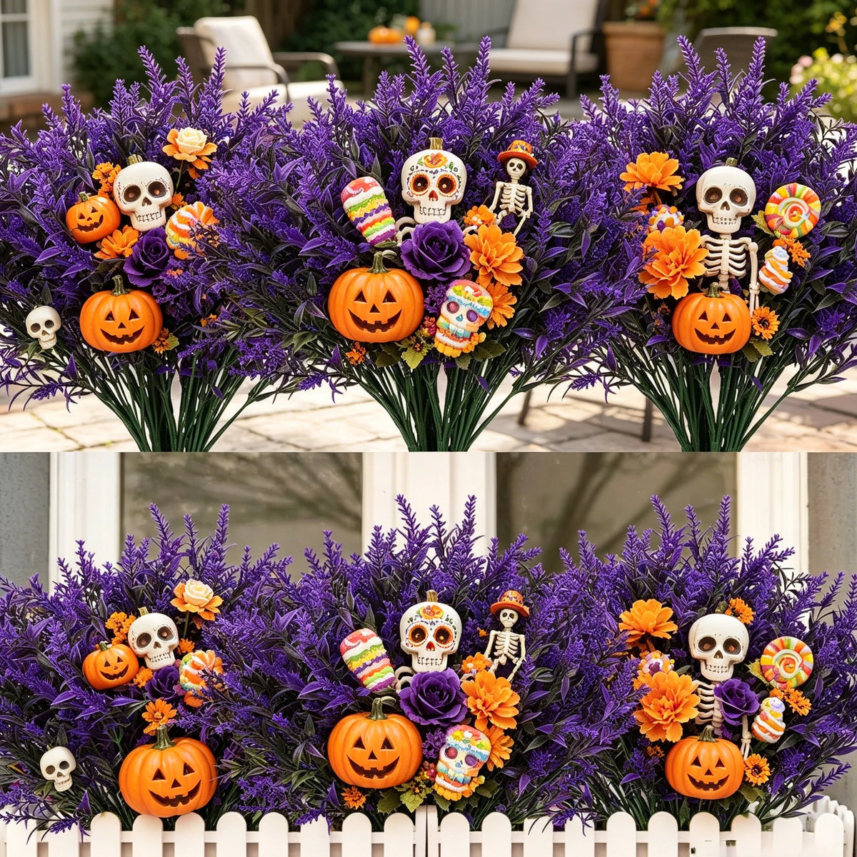 Artificial Lavender Stems 6/12 Pcs – Fake Flowers Home Decor Artificial Flower Stems Babs