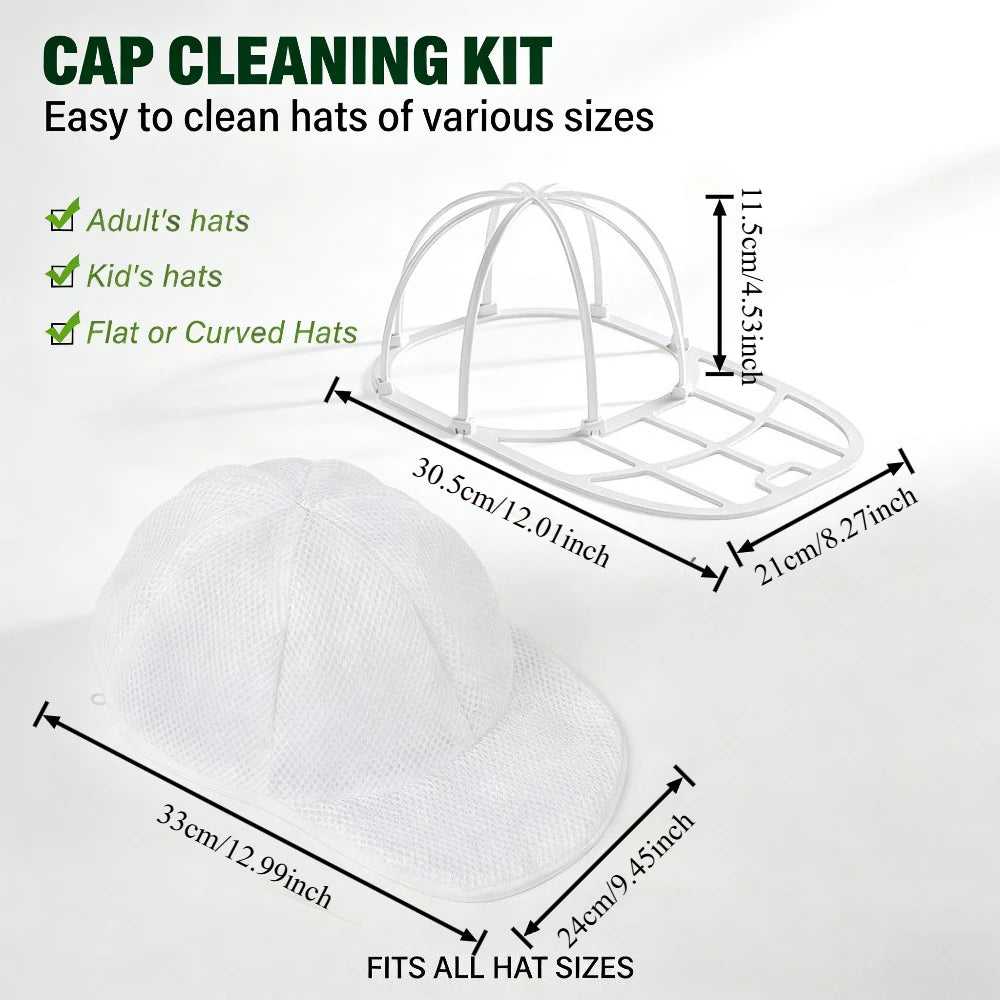 Cap Washing Bag with Frame – Baseball Hat Washer Protector Hat Washing Bag Babs