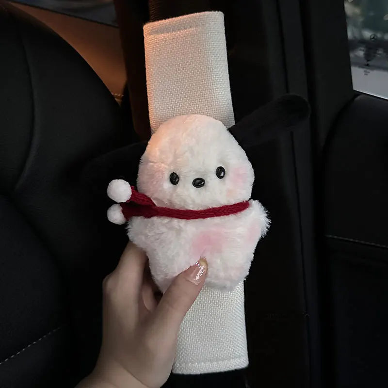 Anime Puppy Plush Car Seat Belt Shoulder Pad Cover Seat Belt Cover Babs A