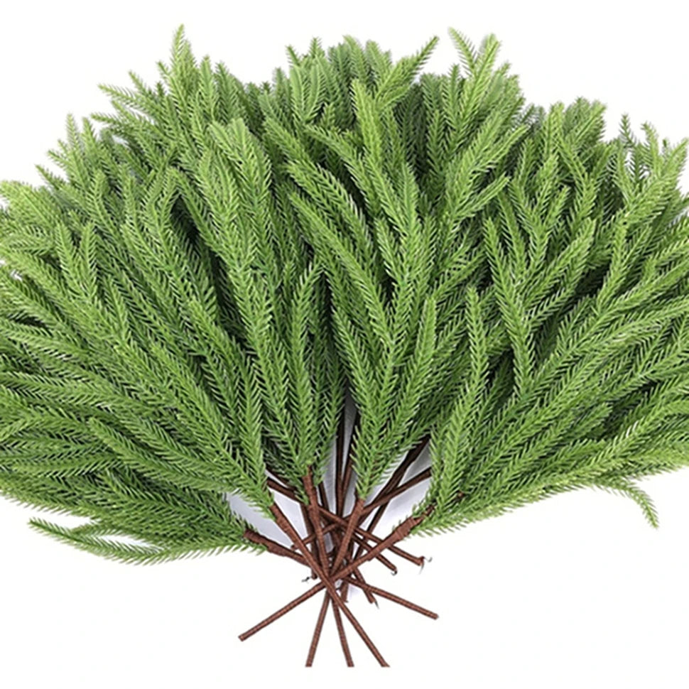 Artificial Pine Needle Stem – Christmas Wreath & Table Decor Artificial Plant Stem Babs