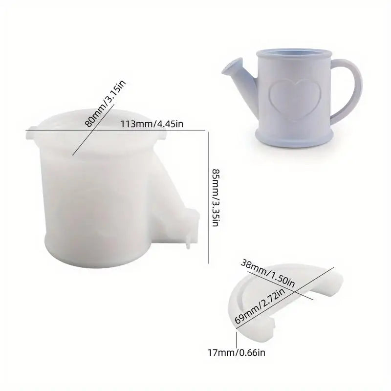 Kettle Silicone Mold – DIY Epoxy Resin Planter & Pen Holder Silicone Casting Mold Babs WHITE