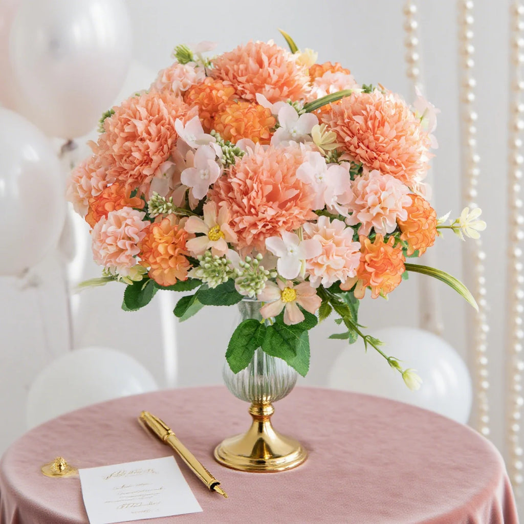 Silk Artificial Rose Bouquet – Wedding & Home Floral Décor Artificial Silk Flowers Babs