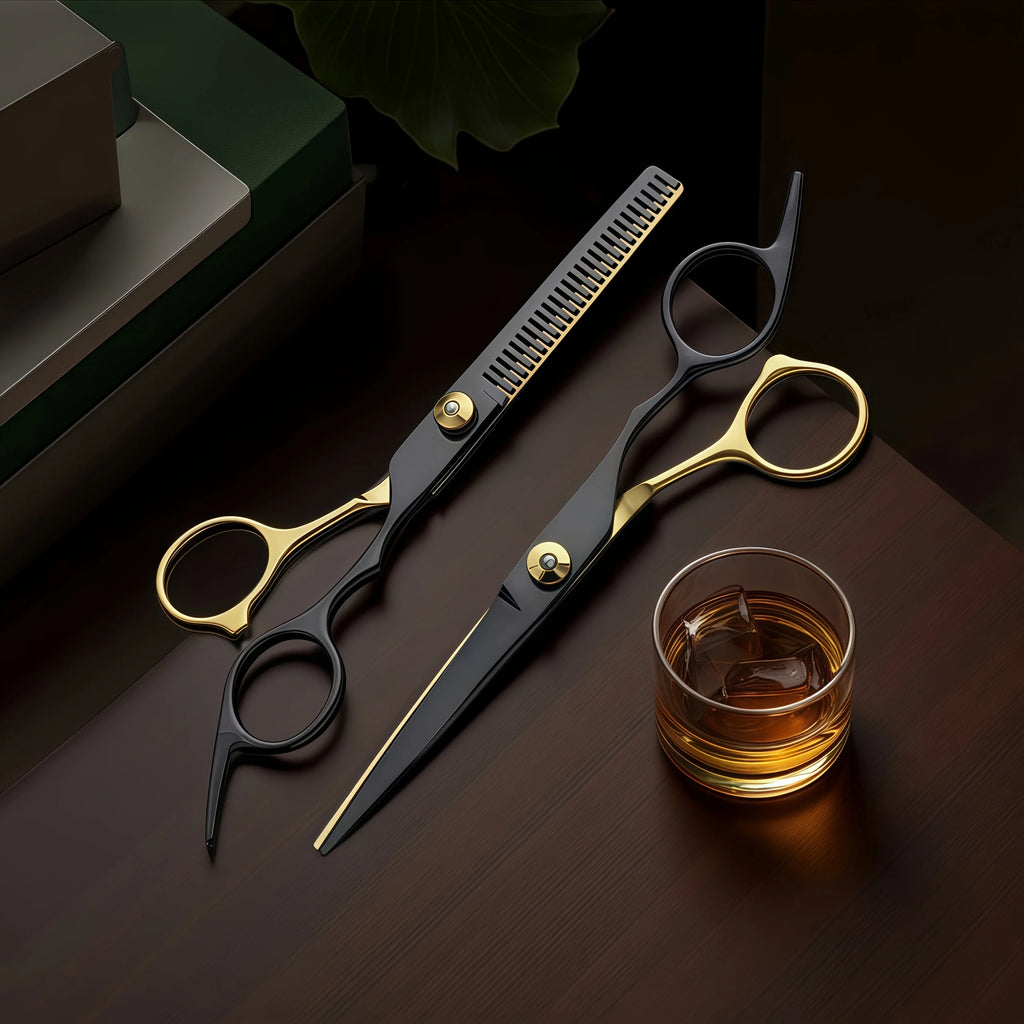 2-Piece Hair Scissors Set – Thinning Shears for Home Bang Trim Hair Cutting Scissors Babs