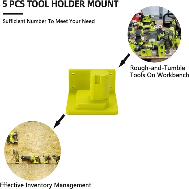 Ryobi 18V Battery Adapter Drill Mount & Tool Holder Bracket Tool Holder Bracket Babs