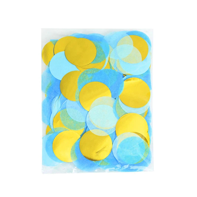 36" Giant Gender Reveal Balloon Set – Blue & Pink Confetti Gender Reveal Balloon Babs 1Pack blue Confetti 36inch