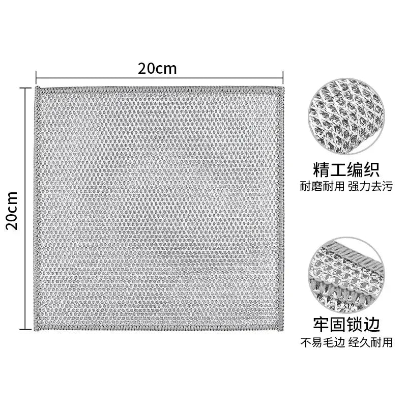 20PCS Heavy Duty Nylon Wire Dish Scrubber Cloths | Steel Wool Alternative Kitchen Scrubber Cloth Babs