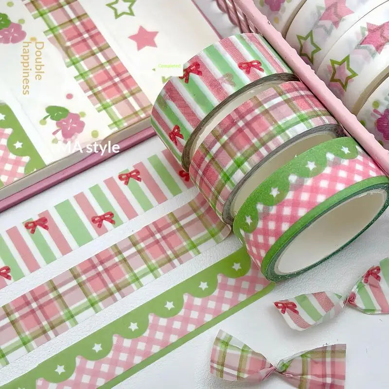 INS Style Washi Tape Set – Journaling, Scrapbooking & DIY Crafts Decorative Washi Tape Babs M 3 ROLL E