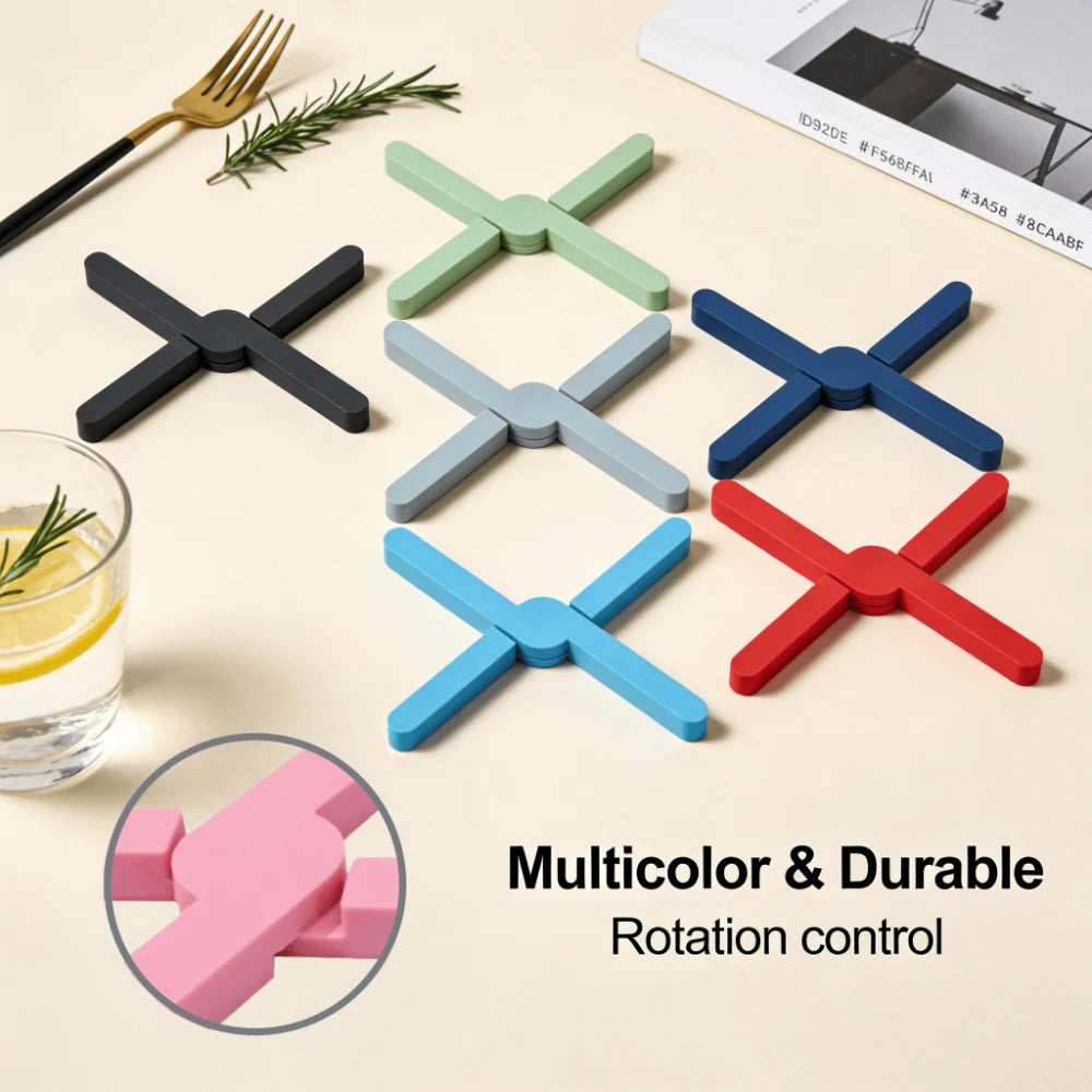 Foldable Adjustable Trivet & Pot Holder – Heat-Resistant Mat Trivet & Pot Holder Babs