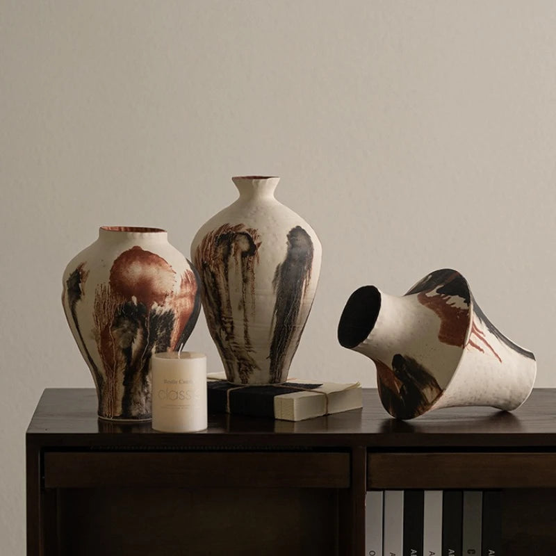 Ceramic Vase – Modern Aesthetic Desktop Flower Bottle Décor Ceramic Decorative Vase Babs