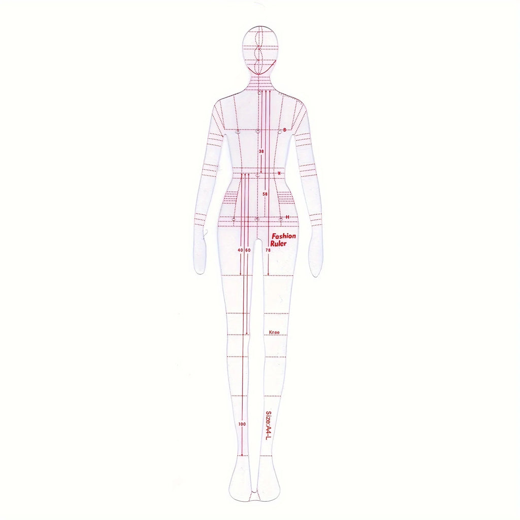 Transparent Body Model Skirt Design Template for Sewing Sewing Design Template Babs