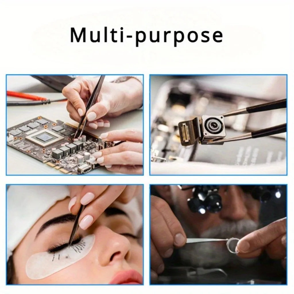 6-Piece ESD Anti-Static Precision Tweezers Set – Electronics & Jewelry Precision Tweezers Set Babs
