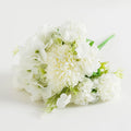Silk Hydrangea Artificial Flowers – Wedding & Home Decor Artificial Silk Flowers Babs WHITE 1pc