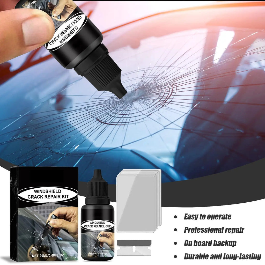 Car Windshield Repair Kit – 20ml Fluid for Chips & Cracks Windshield Repair Kit Babs