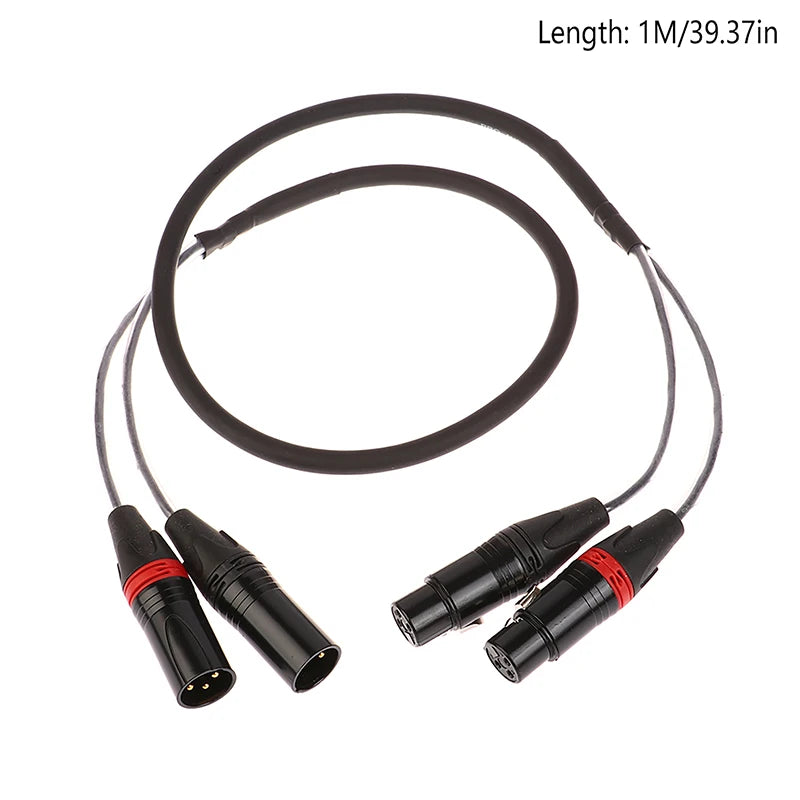 3-Pin XLR Male to Female Balanced Audio Cable 1M | HUXUAN XLR Audio Cable Babs