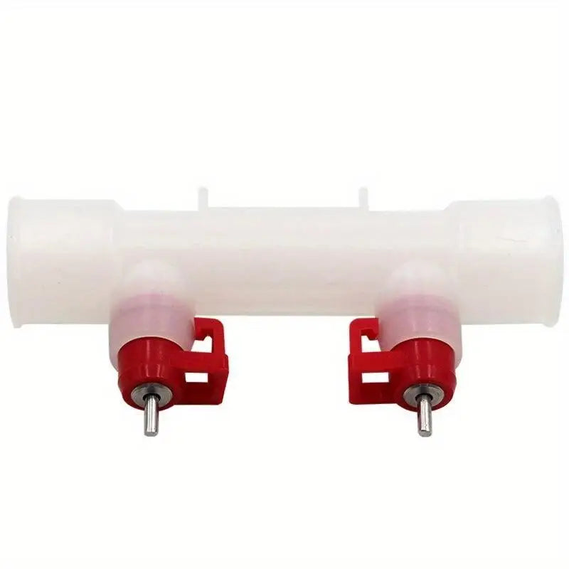 5-Pack Poultry Nipple Drinker – Double Outlet Hanging Waterer Poultry Nipple Waterer Babs