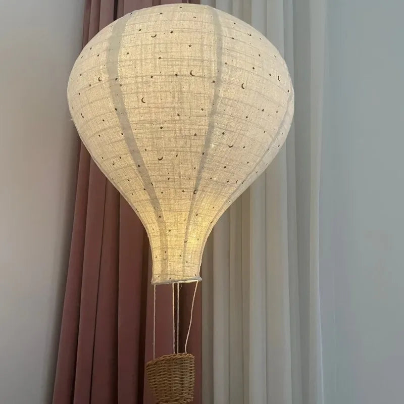 Handmade Hot Air Balloon Hanging Ornament with LED Light Hanging Ornament Babs