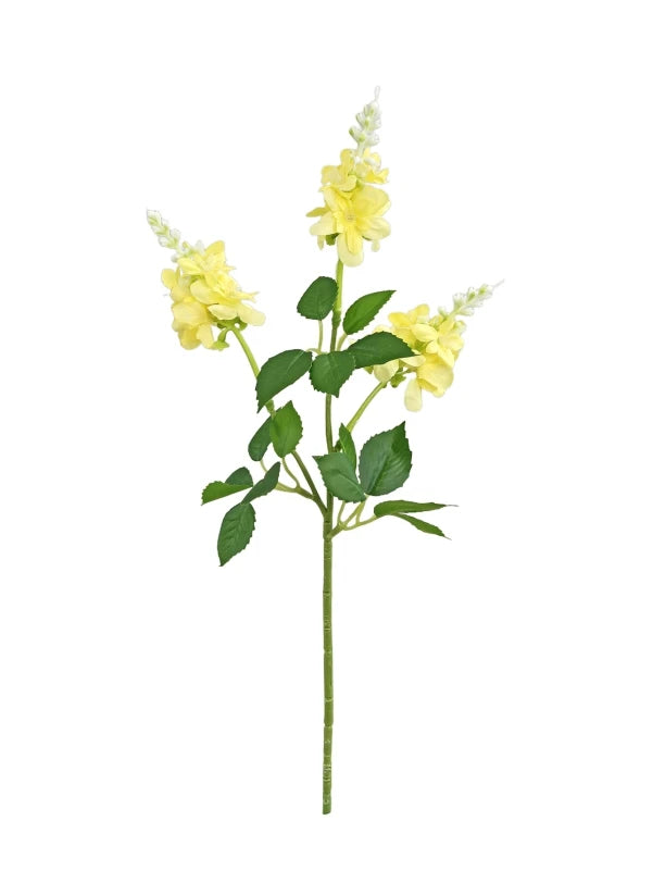 Silk Artificial Moundlily Flowers – Wedding & Home Décor Bouquet Artificial Flower Bouquet Babs YELLOW 1pc