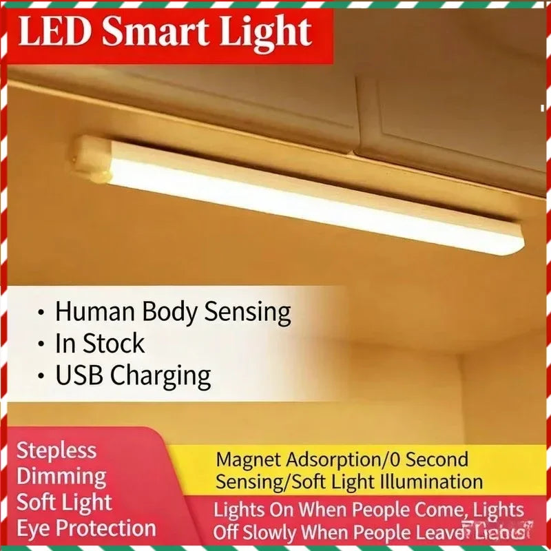 LED Motion Sensor Under Cabinet Bar Light – USB Wireless LED Cabinet Bar Light Babs Warm 30CM